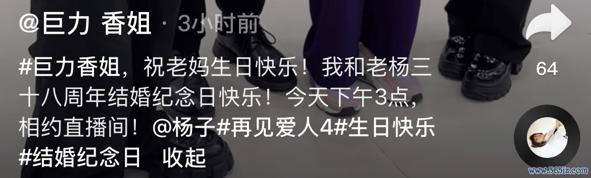 杨子为老迈庆成婚日！却健忘与黄圣依成婚日，网友：眼里唯有家东说念主