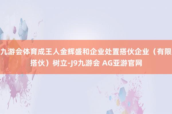 九游会体育成王人金辉盛和企业处置搭伙企业（有限搭伙）树立-J9九游会 AG亚游官网