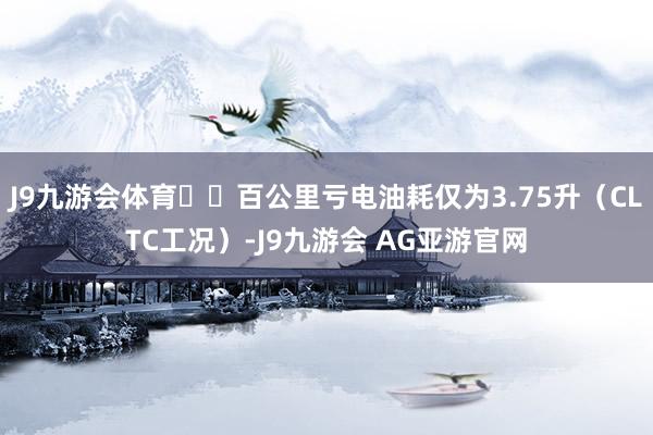 J9九游会体育⛽️百公里亏电油耗仅为3.75升(CLTC工况)-J9九游会 AG亚游官网