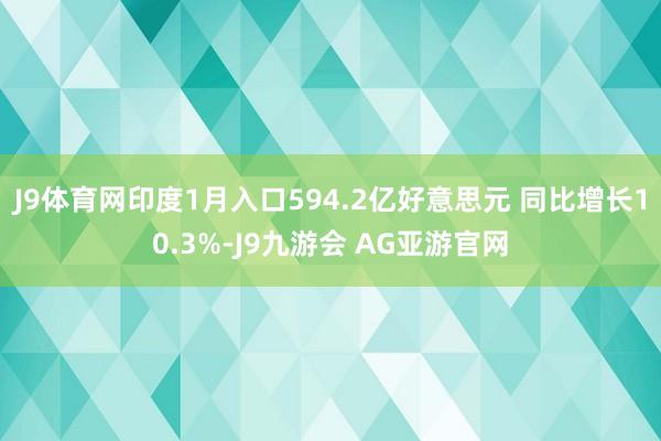 J9体育网印度1月入口594.2亿好意思元 同比增长10.3%-J9九游会 AG亚游官网