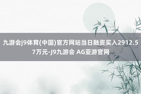 九游会j9体育(中国)官方网站当日融资买入2912.57万元-J9九游会 AG亚游官网