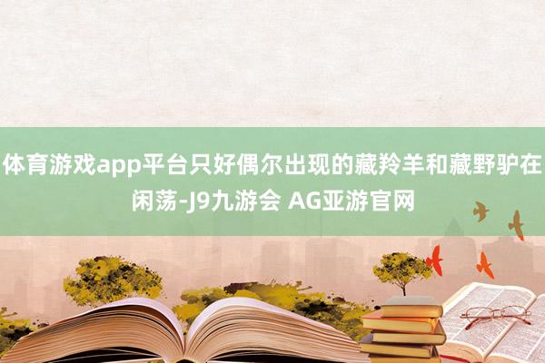 体育游戏app平台只好偶尔出现的藏羚羊和藏野驴在闲荡-J9九游会 AG亚游官网