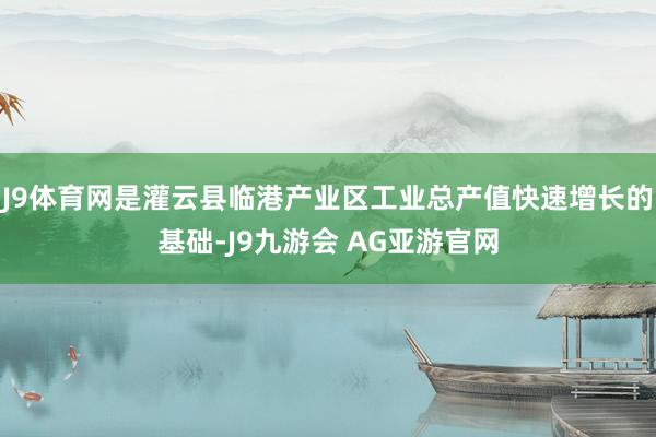J9体育网是灌云县临港产业区工业总产值快速增长的基础-J9九游会 AG亚游官网