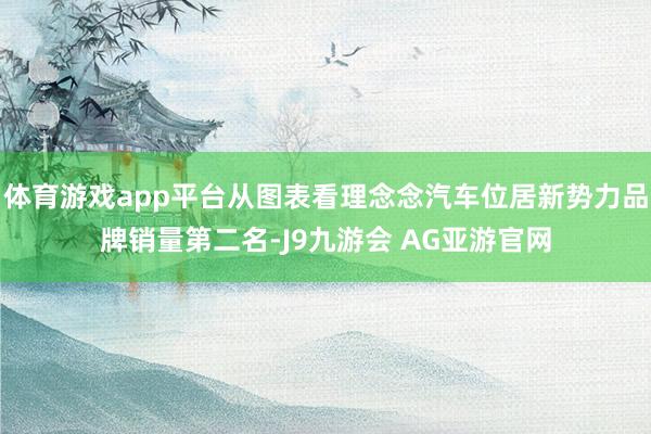 体育游戏app平台从图表看理念念汽车位居新势力品牌销量第二名-J9九游会 AG亚游官网